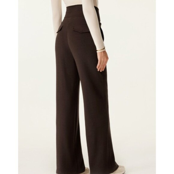 OGL EcoMousse MaxWarm Cozy Thermal Brushed High Waist Flare Pants Berry Sz M - Picture 9 of 13